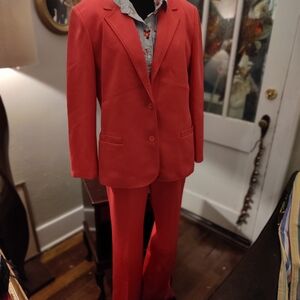 Women's Red Pantsuit